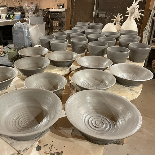 drejade skålar timmervikens keramik